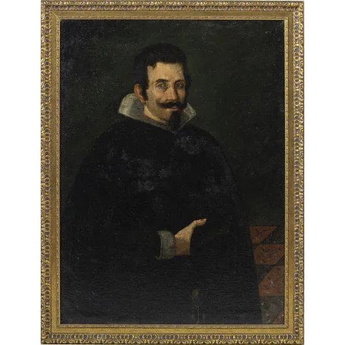 Spanish School Artist, Portrait of a Nobleman, Oil on Canvas For Sale