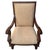 Wood 1980s Neoclassical Hand-Carved Mahogany Armchairs With Rolled Arms & X-Stretcher - A Pair For Sale - Image 7 of 14