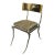 Modern Pair of Polished Brass Klismos Chairs With Snake Design For Sale - Image 3 of 8