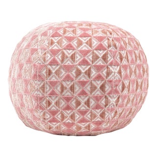 Scalamandre 12" Ball Parlor Velvet Ball Pillow in Sorbet For Sale