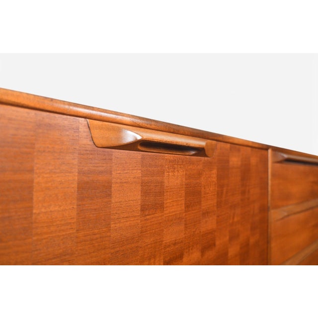 Mid 20th Century Large McIntosh Basketweave Credenza in Teak For Sale - Image 11 of 12