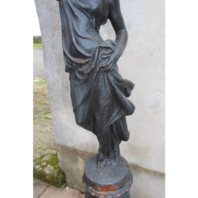 Antique Cast Iron Torchères, 1800s, Set of 2 For Sale - Image 10 of 14