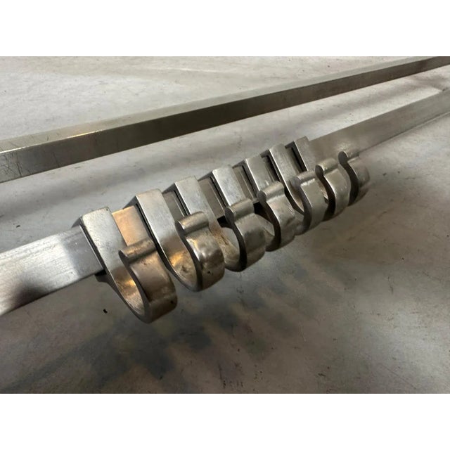 Silver Art Deco Coat Rack in Chrome Plating For Sale - Image 8 of 8