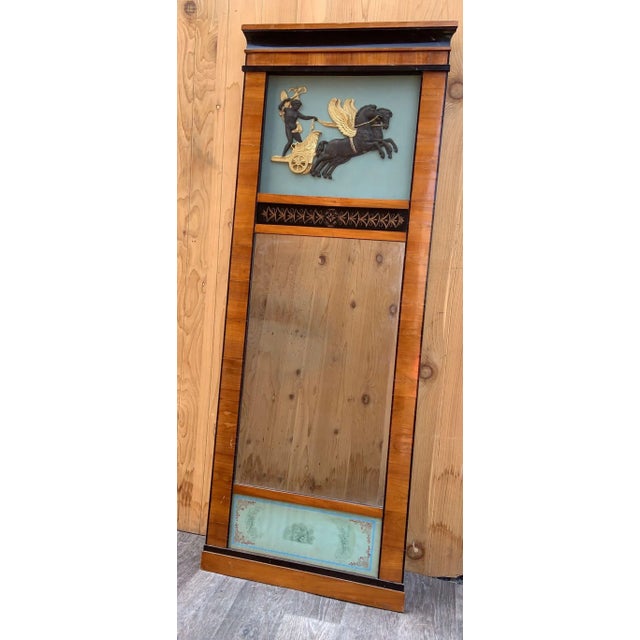 Antique German Biedermeier Wall Mirror For Sale - Image 4 of 9