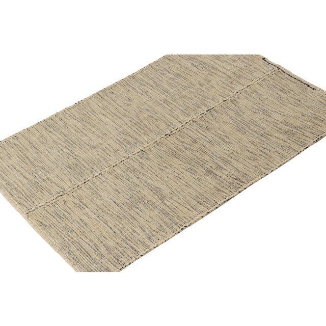 Handwoven in wool, this 4x5 Kilim is from a bold new line of contemporary flatweaves by Rug & Kilim. Further On the...