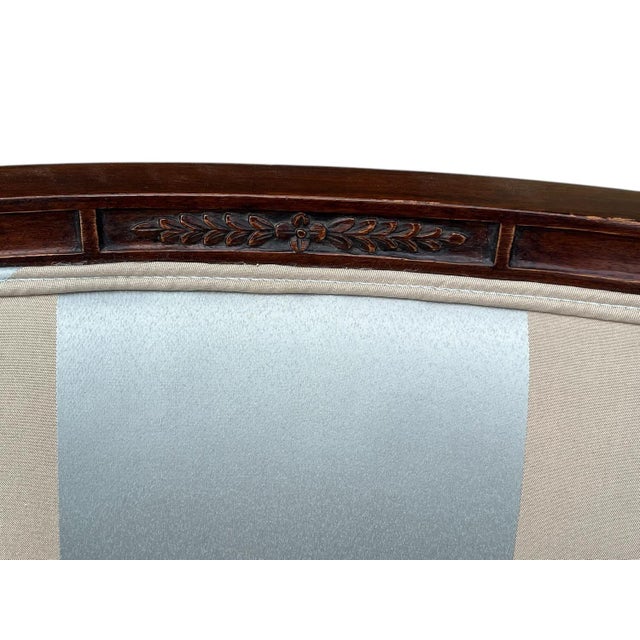Wood Early 20th Century Louis XVI Style Armchair. Custom Upholstery. For Sale - Image 7 of 14