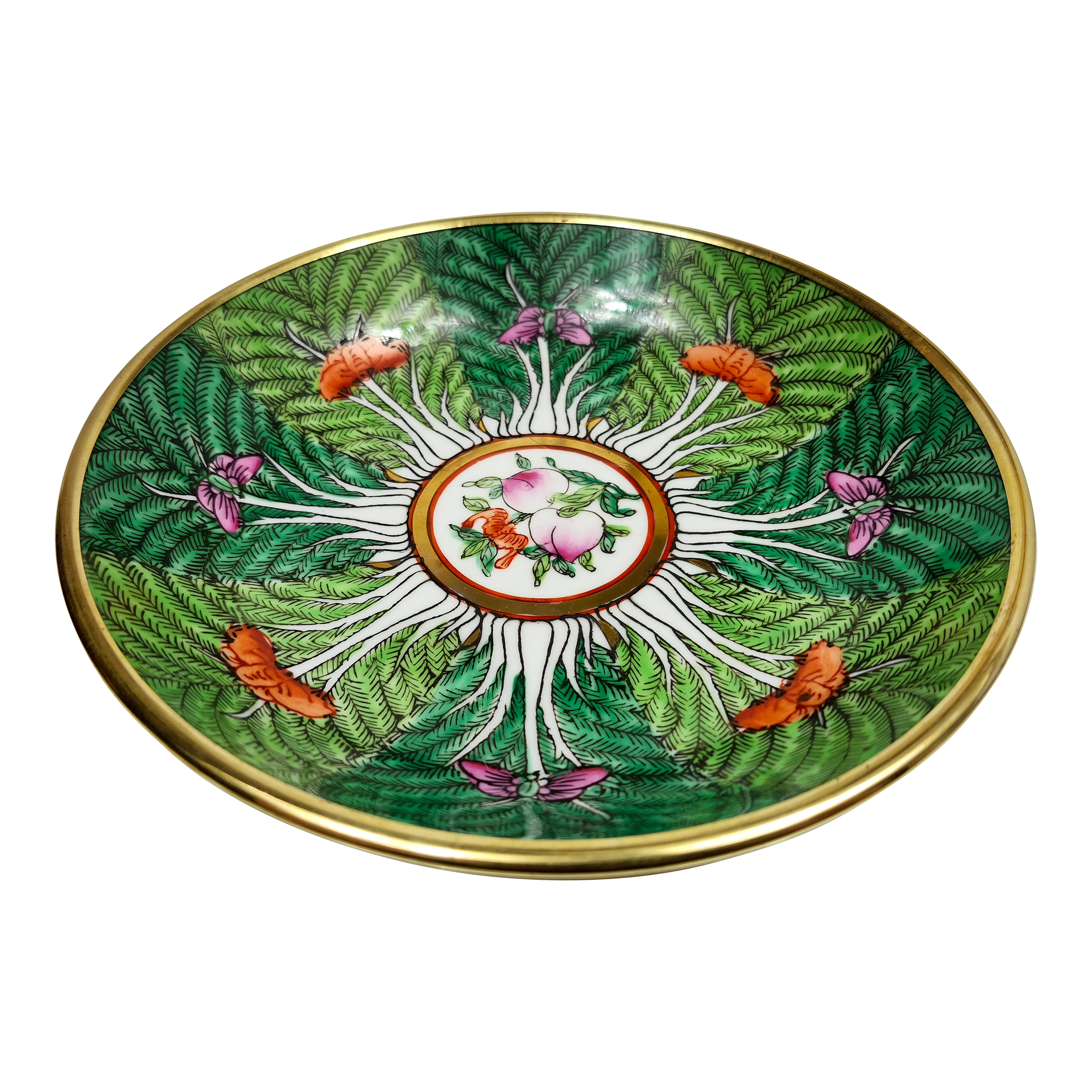 Final Clearance Horchow Neiman Marcus Brass Emerald Green Cabbage