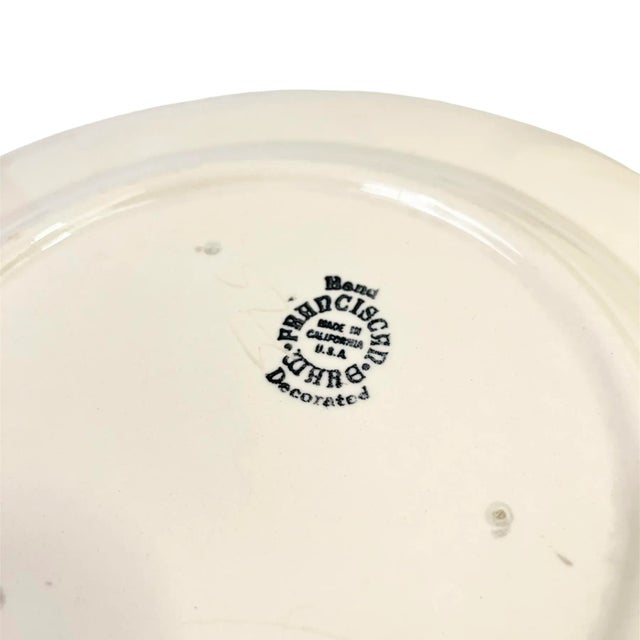 American 1940s Franciscan Desert Rose Luncheon 9.5" Plates- Set of 2 For Sale - Image 3 of 6
