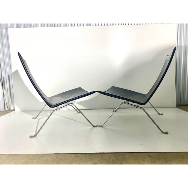 Pk22 Lounge Chairs Designed by Poul Kjaerholm From Fritz Hanzen . For Sale - Image 10 of 14