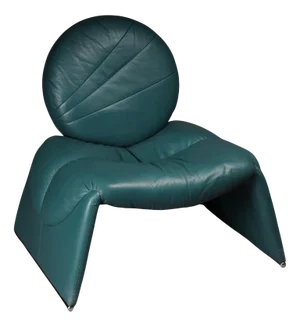 Leather C35 Calypso Lounge Chair by Vittorio Introini for Saporiti