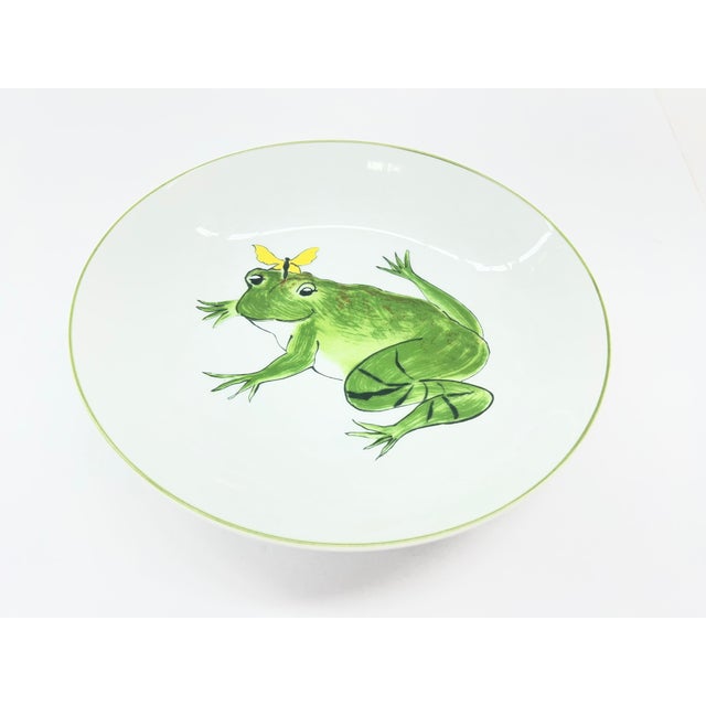 Mid-Century Modern 1970s Set of 4 Vintage Taste Setter by Sigma Frolicking Frogs Coupe Bowls For Sale - Image 3 of 12