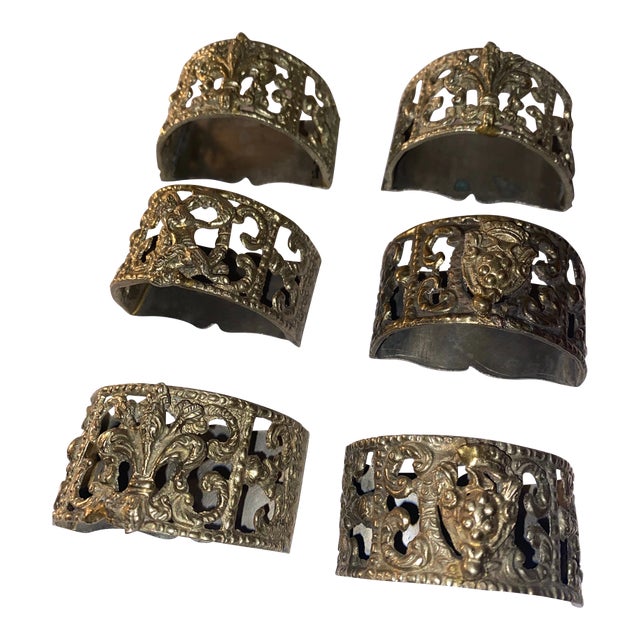 Vintage Napkin Holders- Set of 6 For Sale