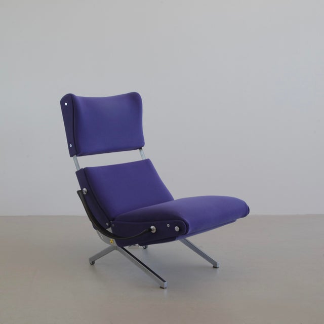 Tecno P40 Reclining Lounge Chair by Osvaldo Borsani for Tecno, 1956 For Sale - Image 4 of 7
