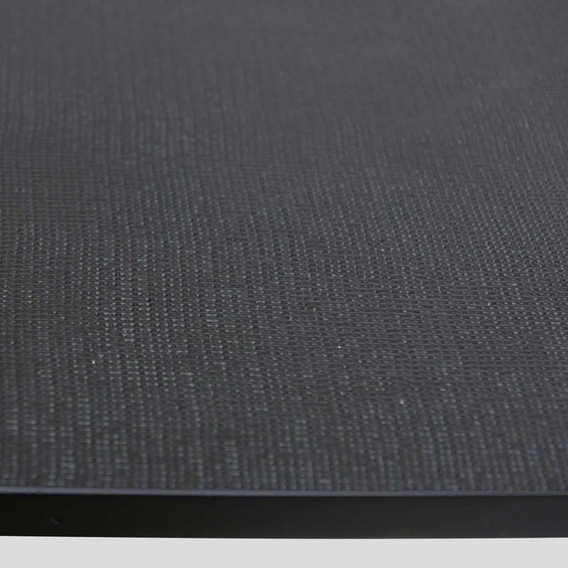 Demi Lune Consoles Tables in Black Lacquer, 1980s, Set of 2 For Sale - Image 6 of 13