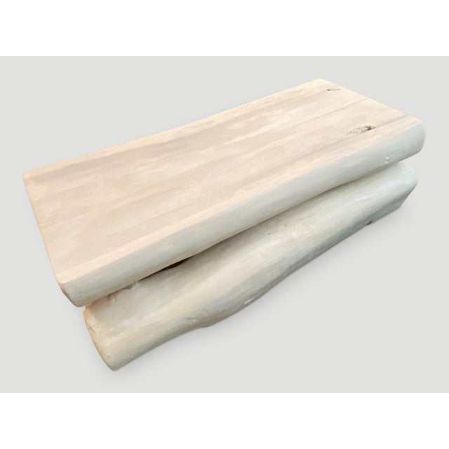 Andrianna Shamaris St. Barts Reclaimed Teak Wood Coffee Table or Bench For Sale - Image 17 of 18