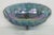 Glass Indiana Carnival Glass Harvest Grape Blue Oval Center Fruit Bowl For Sale - Image 7 of 11