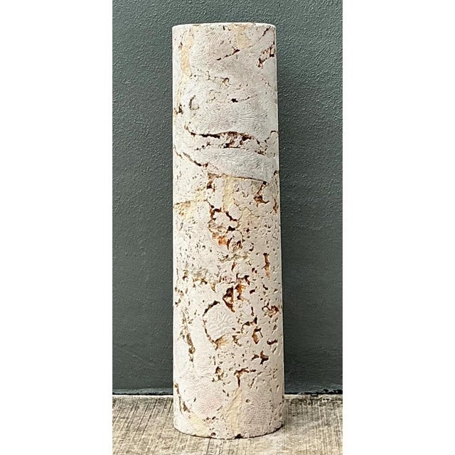Vintage Coquina Stone Pedestal For Sale - Image 4 of 12