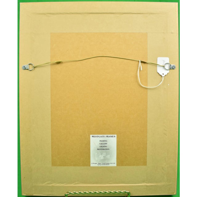 1920s 1920s Lanvin of Paris Fashion Model Watercolor Portrait, Framed For Sale - Image 5 of 6