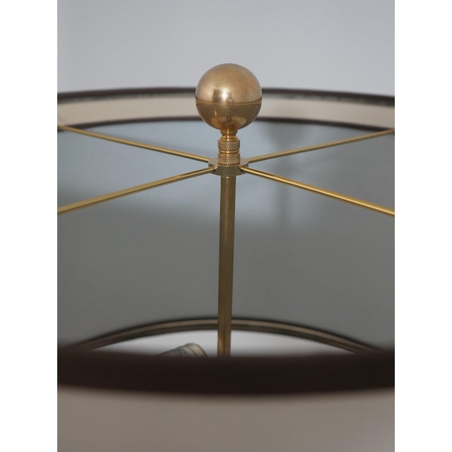 Metal 1990s John Richard Modern Brass Sculpture Lamp With Granite Base For Sale - Image 7 of 11