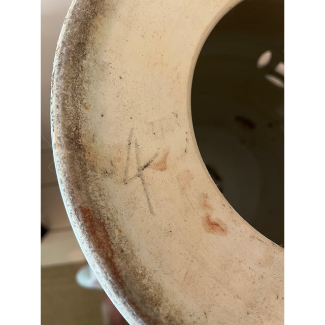 1960s Chinese Famille Mandarin Rose Medallion Porcelain Barrel-Form Garden Stool/Seat For Sale - Image 10 of 12