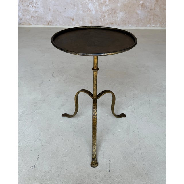 Spanish Gilt-Iron Drinks Table on Tripod Base For Sale In New York - Image 6 of 13