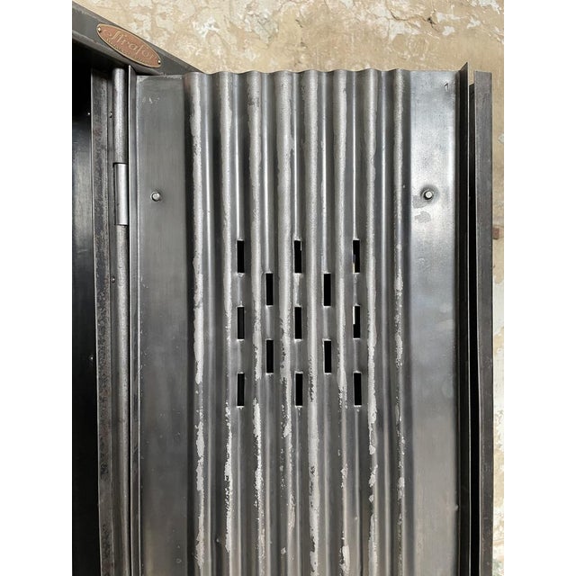 Locker with Corrugated Iron Double Doors from Strafor, 1920s For Sale - Image 9 of 18