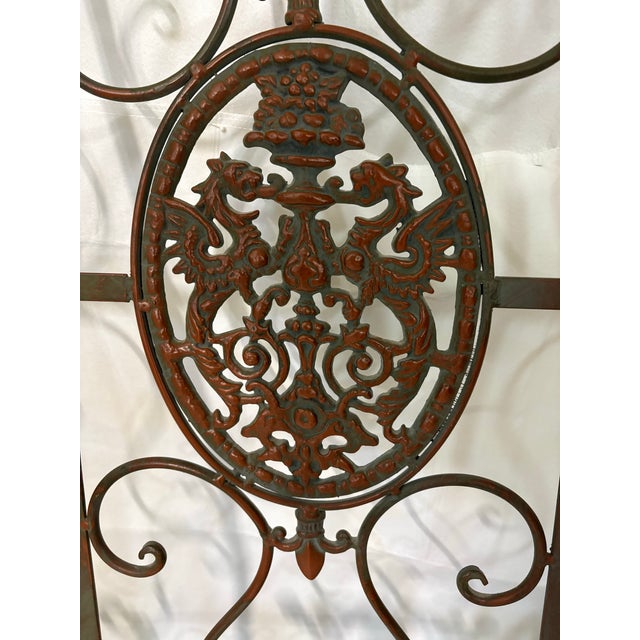 This is a vintage decorative wrought iron panel wall art at 49.25" high and 43.75" wide and 2.25" deep. It is often...