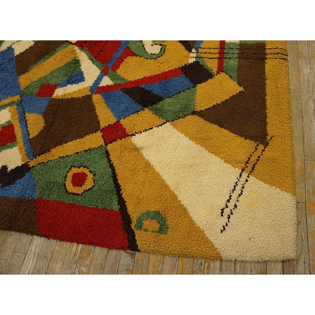 Surprising Multicolor Background Color With Kandinsky Design Influences Vintage Modern European For Sale - Image 4 of 11