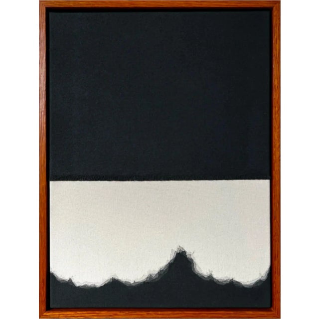 Henry Woolway, This Is Ours, 2023 Acrylic on Canvas 44 x 34 cm (17.3 x 13.3 in) Artwork is set in a stained red wood frame...