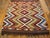 Tribal 1900s Multicolor Zigzag Kilim Antique Flat Woven Nw Persian Rug 5’x6’2” Carpet For Sale - Image 3 of 4