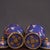 Pair of Vintage Chinese Blue Cloisonné "Dragon & Phoenix" Covered Jars For Sale - Image 10 of 10