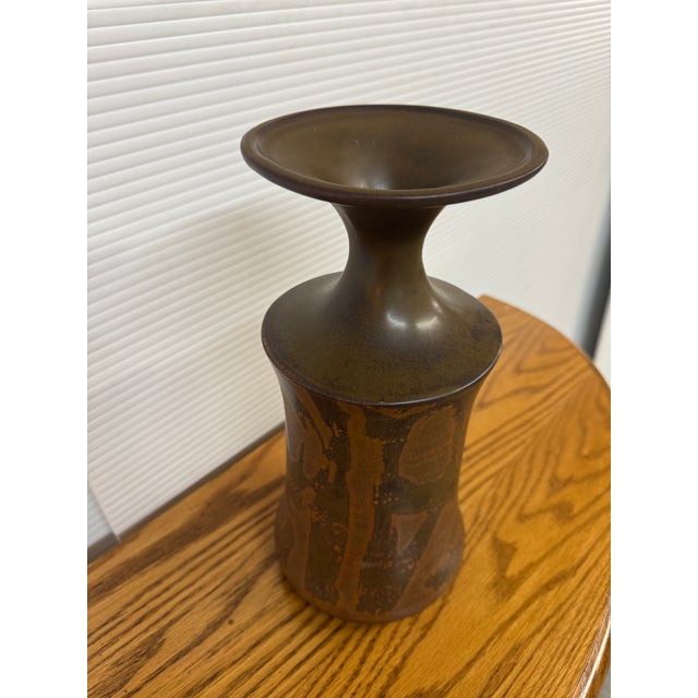 Designs West Stoneware Pottery Vases, Set of Three For Sale - Image 11 of 12