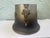 Egyptian Revival Style Winged Lyre Metal Cachepot or Jardinière Cover With Figural Handles, C. 1920s For Sale - Image 9 of 12