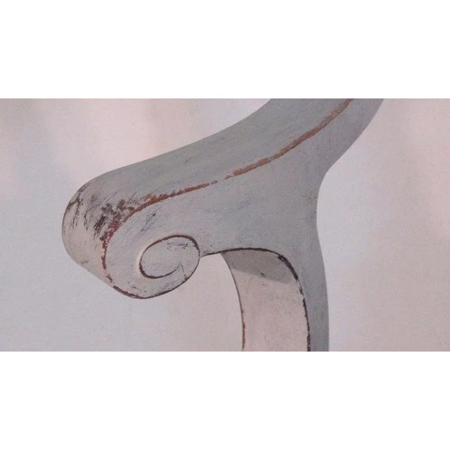 Set of Armchairs with Leather Seats For Sale - Image 4 of 10