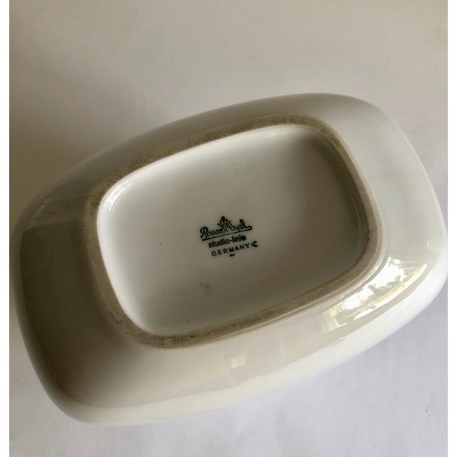 Rosenthal Studio Line Wolf Bauer for Rostenthal Studio Glossy White Porcelain Squared Vase For Sale - Image 4 of 7