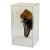20th Century Baule Portrait Mask in Lucite Museum Display For Sale