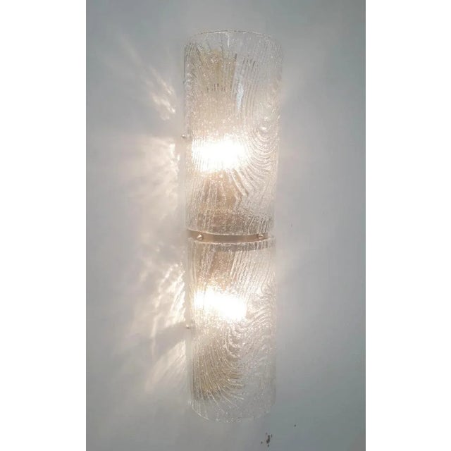 Not Yet Made - Made To Order 21st Century Italian Trunk Clear Graniglia Murano Glass and Brass Sconce by Fabio LTD For Sale - Image 5 of 6