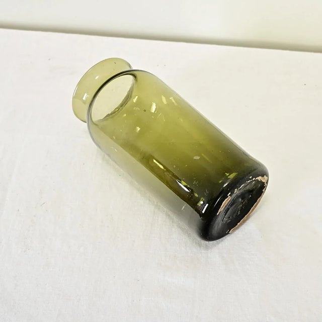 Green French 18th Century Green Glass Picking Jar For Sale - Image 8 of 9