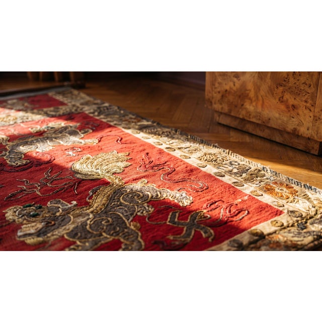 1920s Silk Chinese Embroidery For Sale - Image 11 of 12