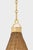 2020s Hudson Valley Lighting Kensington 14.75 in. 1 Light Pendant in Aged Brass Finish For Sale - Image 5 of 8
