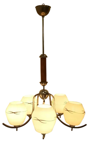 Art Deco Chandelier, 1940s