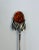 Metal Vintage Sterling Silver and Baltic Amber Honey Spoons - A Pair For Sale - Image 7 of 10