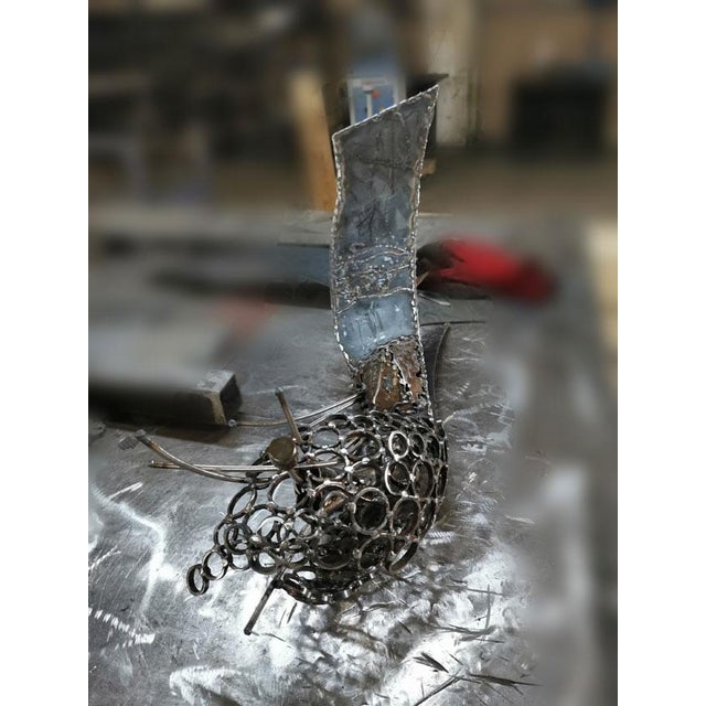Ovidiu Kloska, Seed of Eternity, 1977, Welded Steel For Sale - Image 6 of 10