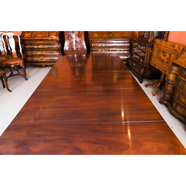 Wood Vintage Regency Revival Dining Table by William Tillman, 1980s For Sale - Image 7 of 17