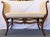 1930's Federal Style Rolled Arm Upholstered Wood Bench For Sale - Image 4 of 13