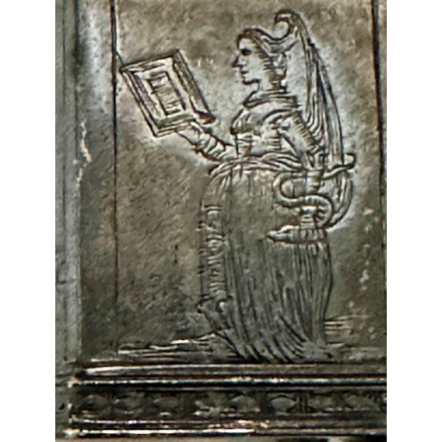 Metal Vintage 1985 Etched Sterling Silver Dutch Marriage Box/Trinket Box For Sale - Image 7 of 12