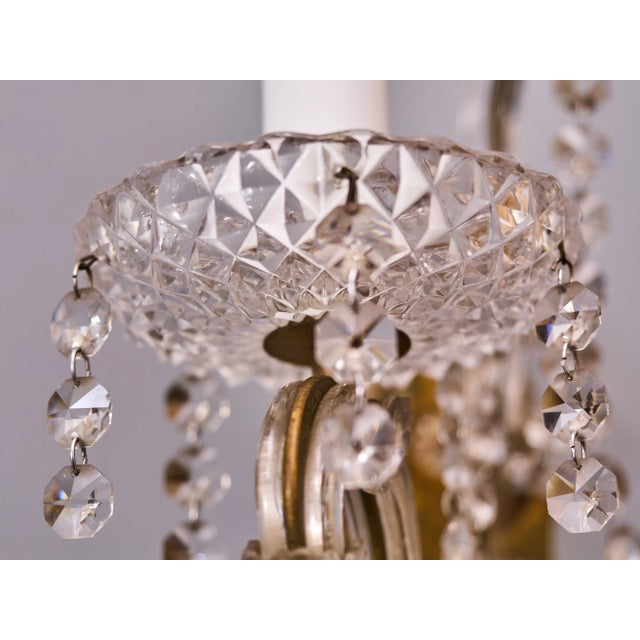 Wall Lamps with Crystal Trimmings, Set of 3 For Sale - Image 11 of 12