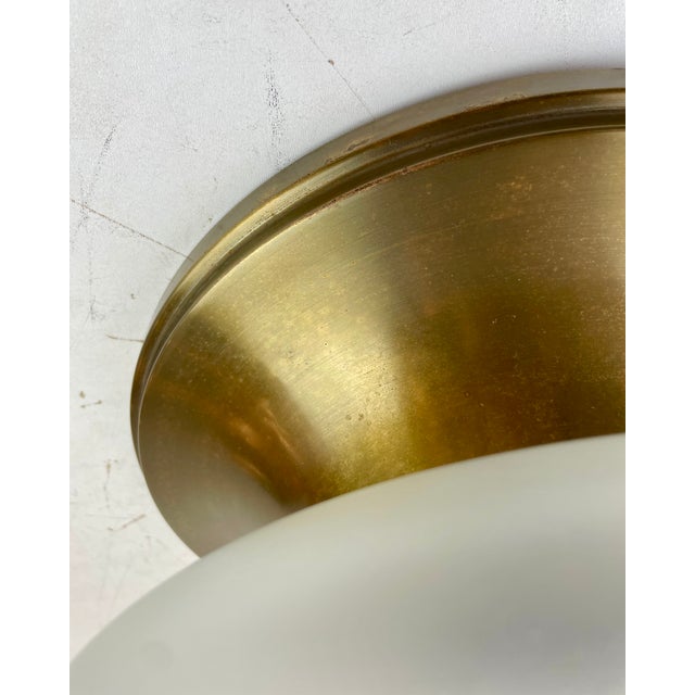 Brass and Murano Glass Ceiling Lamp, Italy, 1960s For Sale - Image 10 of 17