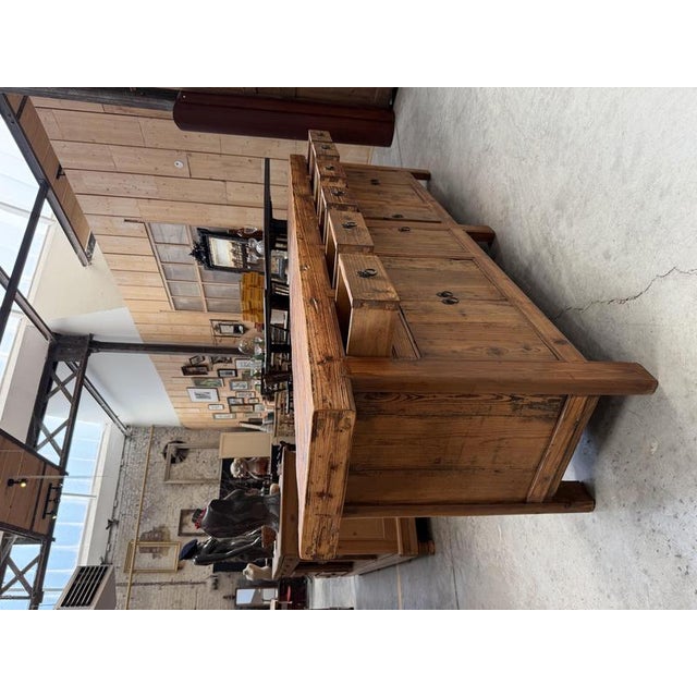 1980s Brutalist Sideboard in Fir wood, 1980s For Sale - Image 5 of 18