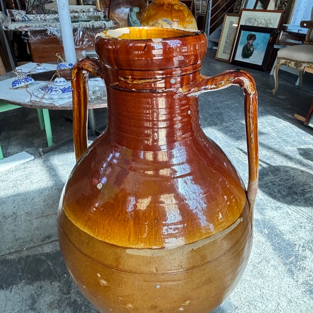 Antique Large Garden Capasone Apulian Jar, 1800 For Sale - Image 6 of 11
